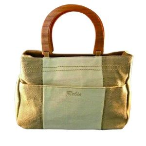 👜Relic Vintage Style Handbag
Two Tone Canvas Beige